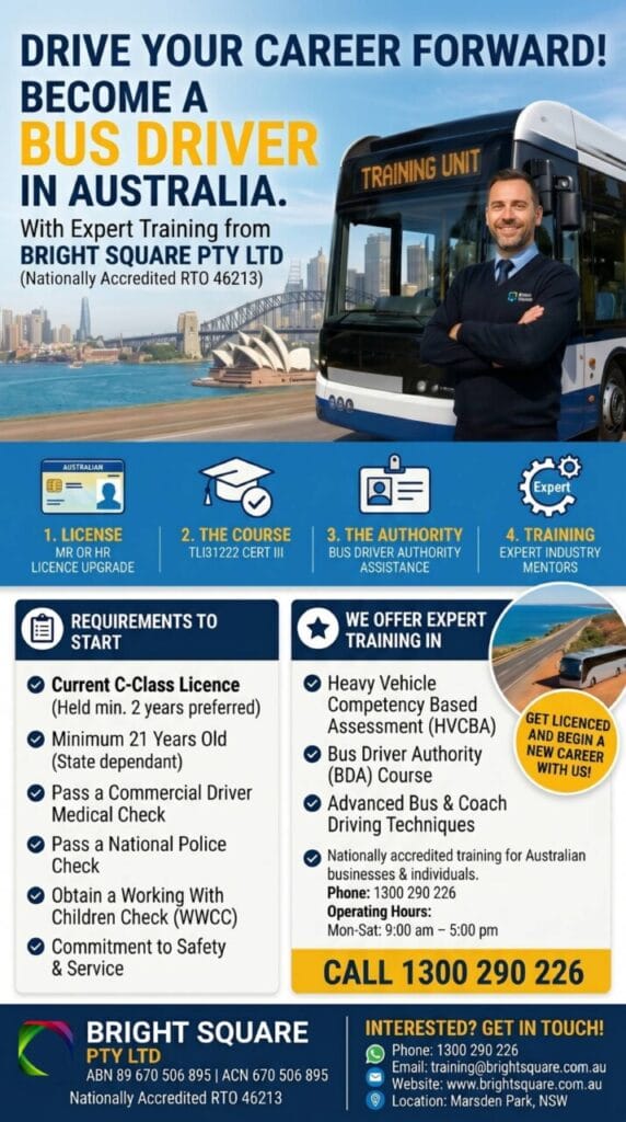 become a bus driver poster A3 1